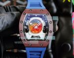 Swiss Quality Copy Richard Mille RM 52-05 Tourbillon Pharrell Williams Automatic Watch Blue Rubber